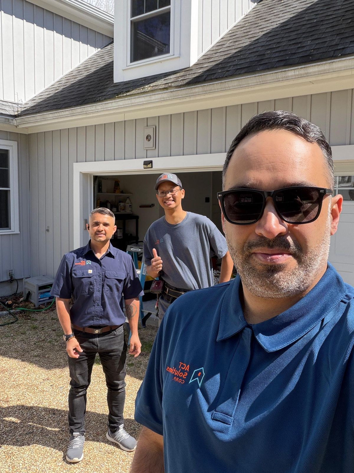 ACT Solutions team on site in Massachusetts